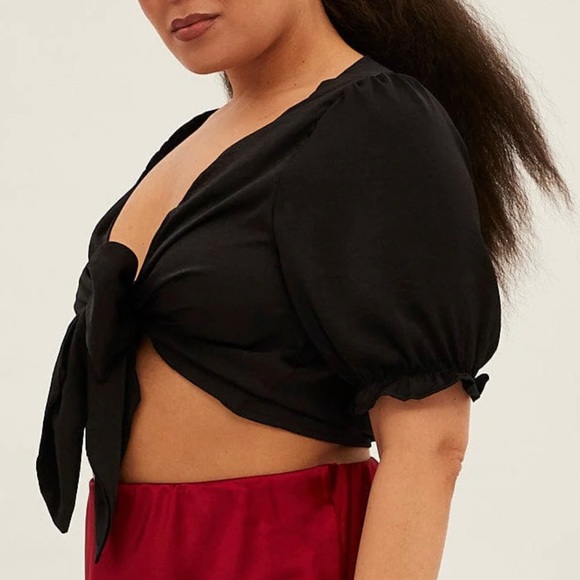 Bolero top with tie at the front. Black. You + All. Size 20. New with tags - Picture 4 of 11